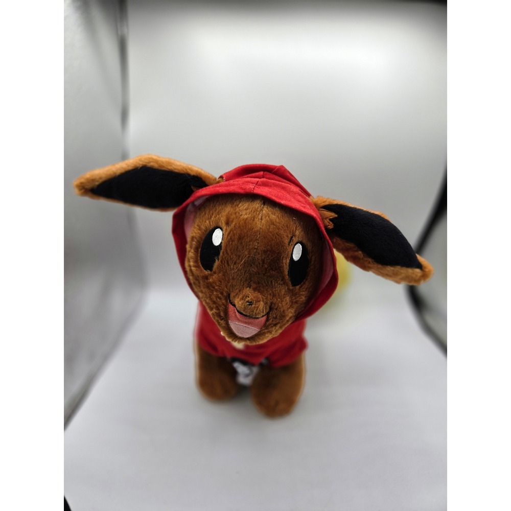 Pokemon‎ Plush: EEVEE Build a Bear Eevee w/Sound Chip and Pokeball Hoodie
